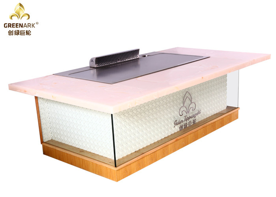 Roze Marmeren de Grilllijst 10 van Teppanyaki van de Decoratierechthoek de Lijst van Zetelshibachi