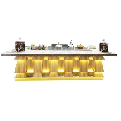 kopen De Grilllijst van rechthoek het Multifunctionele Teppanyaki Elektromagnetische Verwarmen 15KW online manufacture