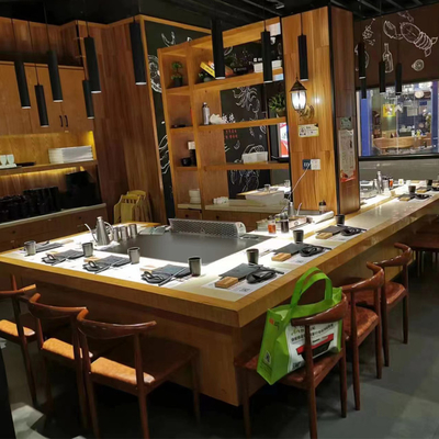 kopen Elektromagnetische rechthoekige teppanyaki grill tafel 7 - 10 zitplaatsen online manufacture