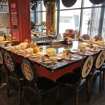 kopen 7 - 10 zitplaatsen rechthoekige teppanyaki grill tafel lange houdbaarheid online manufacture