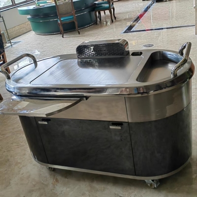 kopen Van de de Grilllijst van gas Mobiele Teppanyaki van het Roestvrije staalhibachi de Grilllijst online manufacture