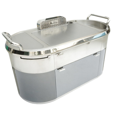 kopen Van de het Roestvrije staalverbetering van GREENARK TO14 Elektromagnetische de Grilllijst van Teppanyaki Mobiele - online manufacture