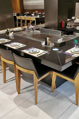 kopen 7 zetelsinductie die het Elektrisch Teppanyaki-Roestvrije staal van de Lijstgrill en Legeringsstaal verwarmen online manufacture