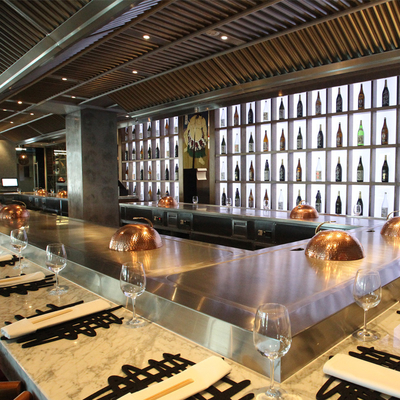 kopen De Japanse Teppanyaki-Lijst van Grillhibachi met Aangepast Ontwerp online manufacture