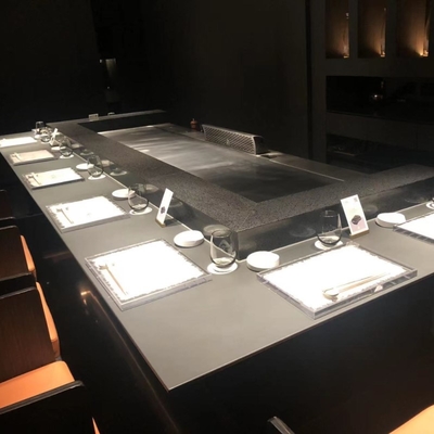 kopen Restaurant roestvrij staal Hibachi grill tafel met aangepast ontwerp online manufacture