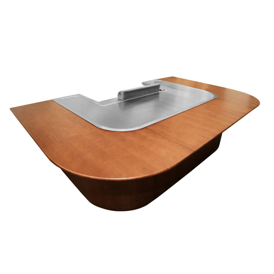 kopen Aanpasbare Hibachi-grilltafel met houten tafeldecoratie online manufacture