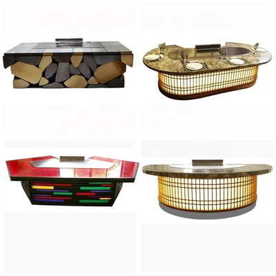 kopen Premium kwaliteit vrijstaande gas teppanyaki grill platte grill oppervlak Temperatuurbereik 50-300C online manufacture
