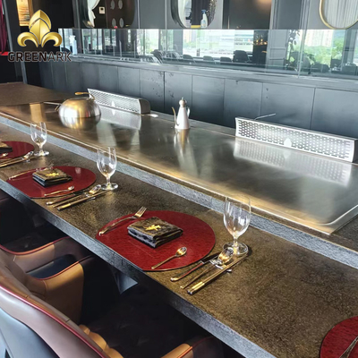 Kwaliteit  Commercial Hibachi Grill with Custom Flat Alloy Steel Surface fabriek