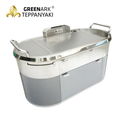 kopen De rookloze Plaat van de Grill Ovale Teppanyaki van de Roestvrij staalbarbecue online manufacture