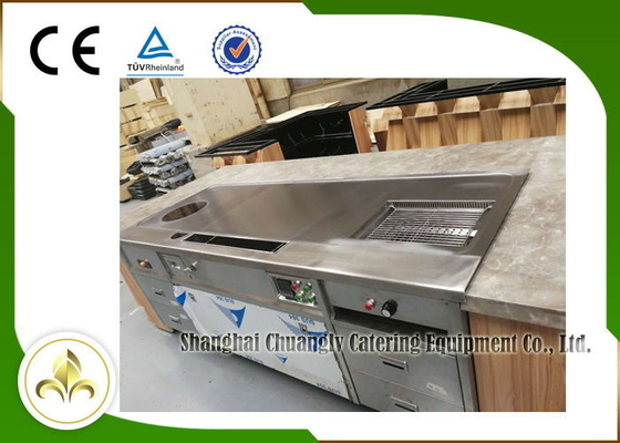 kopen De multi van de de Grilllijst van Functieteppanyaki van het Roestvrije staalelectromagneitc Barbecue van het de Soepfornuis online manufacture