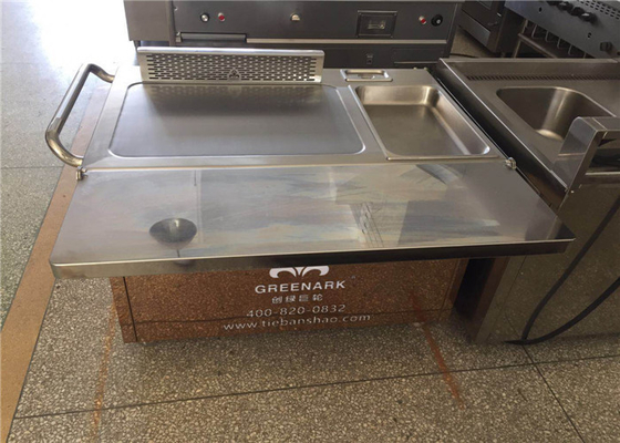 kopen Grill van Teppanyaki van het rechthoekroestvrije staal de Japanse met Thermostaatcontrole online vervaardiging