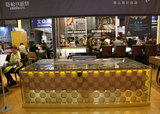 kopen Dubbele van de Grillelectricial van Teppanyaki van het Branders Japanse Restaurant de Buisinductie online manufacture