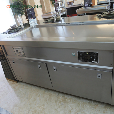 kopen Teppanyaki Grill Table 20mm Steel Top met CE ISO Certificering van China Factory online vervaardiging