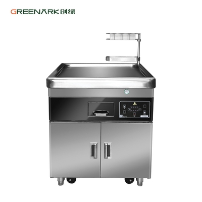 kopen Commerciële de Grilllijst van Keuken Multifunctionele Mobiele Teppanyaki met Dubbele Oven online vervaardiging