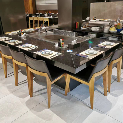 kopen Stainless Steel Teppanyaki Grill Table 2400x850x800mm 8kW online vervaardiging