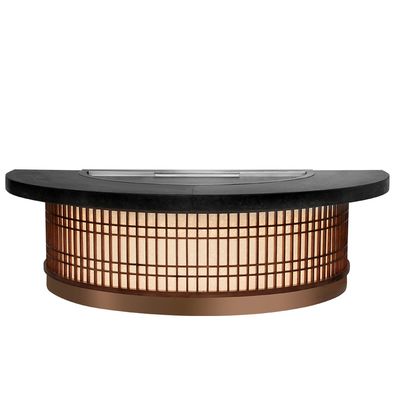 kopen Semi-Circular Teppanyaki Grill Table 1300x1000x800mm 8000W online vervaardiging