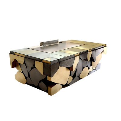 kopen Stainless Steel 304 Teppanyaki Grill Table with 8 Seats and Customized 20mm Thick Food-Grade Special Alloy Steel online vervaardiging