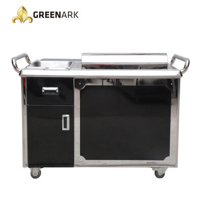 kopen Beste verkoop 400*420mm Verwarmingsruimte Gas Mobiele Teppanyaki-apparatuur online vervaardiging