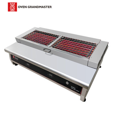 kopen Roestvrij staal commerciële BBQ grill met 12 kW vermogen en 380V spanning voor restaurants en openlucht eten online vervaardiging