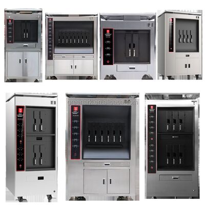 kopen Roestvrij staal eenlaag 6 ruimtes commerciële visgrillmachine en oven voor restaurants online vervaardiging