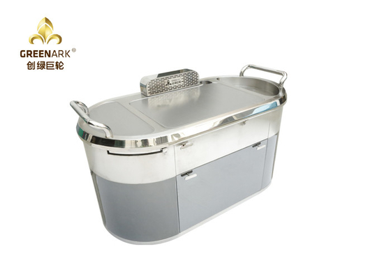 kopen Ovale Down Uitputting Mobiele Teppanyaki Grill LPG Aardgas Hibachi Tafel Met Zuivering online manufacture