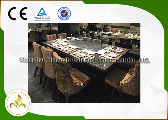 7 van de Inductieteppanyaki van Seat de Elektrische van de de Grilllijst Certificatie van de Configuratiece ISO9001 Basis