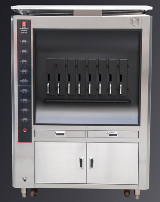 Numerieke besturing in Europese stijl Verwarming van een of twee lagen 4/6/8 ruimtes Visgrillmachine