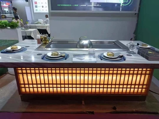 Commerciële de Grilllijst van Teppanyaki van het Legeringsstaal met Elektrostatische Dampzuiveringsinstallatie