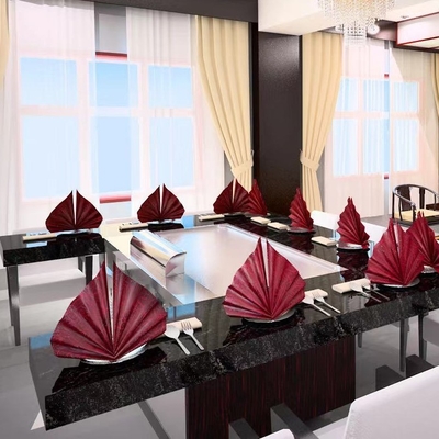 De Grilllijst van Teppanyaki van het restauranthotel met Ce-Certificatie