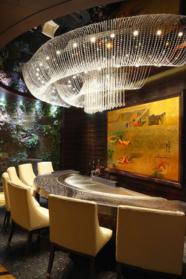 Cirkelvormige teppanyaki grill tafel