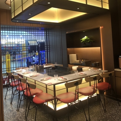 Van de Barbecuegriiling van het luxeroestvrije staal van de Machineteppanyaki de Grilllijst