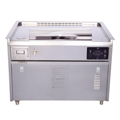 Elektrische teppanyaki grill tafel met afvoer 1200x850mm