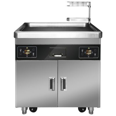 Commerciële de Grilllijst van Keuken Multifunctionele Mobiele Teppanyaki met Dubbele Oven