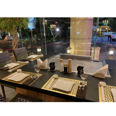 304 roestvrij staal Hibachi grill tafel met 500x380mm kookruimte