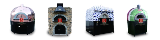 De moderne Pizza Oven Dome With Cleaning Shovel van Italië/Koperborstel