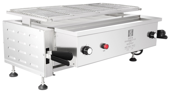 Van de Bovenkantschaaldieren van de hoogte het Regelbare Lijst van de de Hotdogkebab de Barbecuegrills Commerciële Elektrische Verwarmen