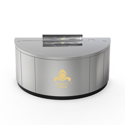 Halve cirkel teppanyaki grill tafel kan worden aangepast in grootte en rook uitlaat methode (afhankelijk van de behoeften)hibachi grill