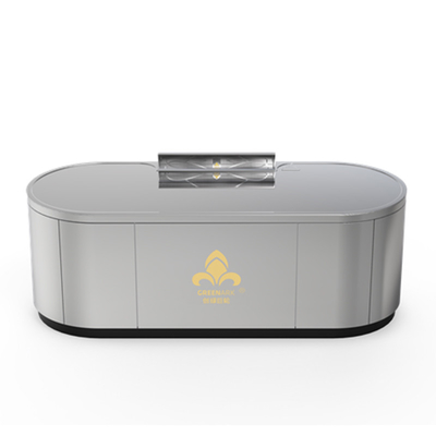 Ovale teppanyaki grill tafel kan worden aangepast in grootte en rook uitlaat methode (afhankelijk van de behoeften)hibachi grill