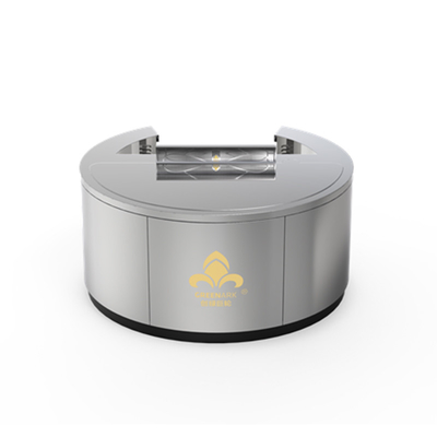 Ronde teppanyaki grill tafel kan worden aangepast in grootte en rook uitlaat methode (afhankelijk van de behoeften)hibachi grill