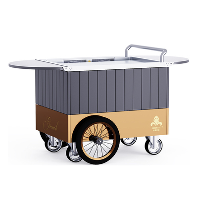 Golden Mobile Teppanyaki Grill slimme en precieze temperatuurregeling vrij verkeer voedselkwaliteit bord Hibachi Grill Table