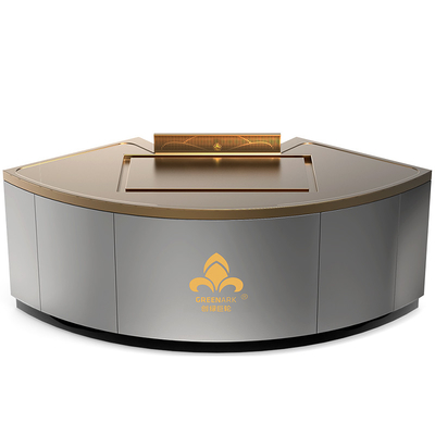 Ventilatorvormige koper teppanyaki tafel tafel tafel tafel kan worden aangepast in grootte en rook uitlaat methode (afhankelijk van de behoeften)hibachi grill