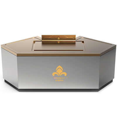 Boogvormige koper teppanyaki tafel tafel kan worden aangepast in grootte en rook uitlaatmethode (afhankelijk van de behoeften)hibachi grill