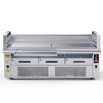 Rookloze BBQ Grill 800'c hoge temperatuur 3 groepen verwarming Onafhankelijke temperatuurregeling