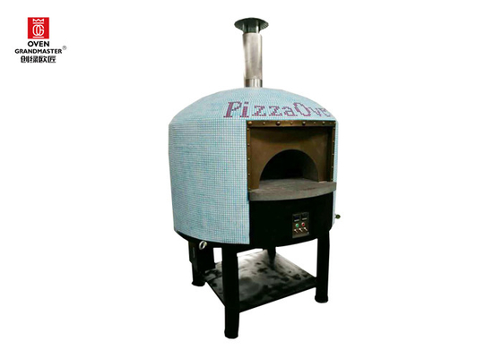 Het Roestvrije staalpizza Oven Gas Heating Napoli Style Lava Rock van restaurantitalië