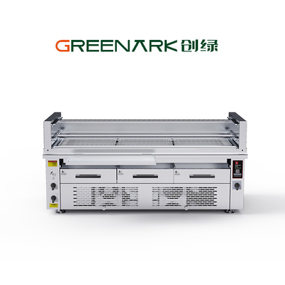 Commerciële elektrische BBQ-grill - 800°C hoge hitte, 3-zone.