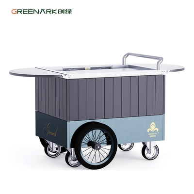 Mobile Teppanyaki Grill Food-Grade Alloy Steel Plate, 250°C in 8 Min, Uitbreidbare Tafel & 16'' Wheels Direct Factory