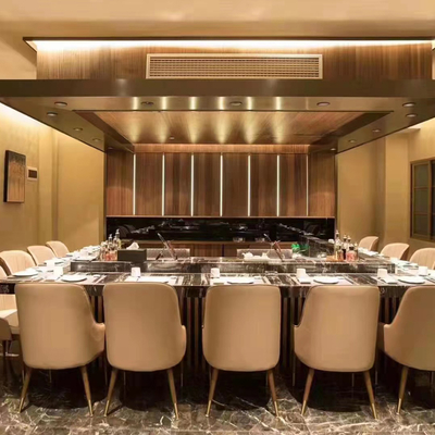 RVS Teppanyaki Grill Tafel 1200x850x800mm 8kW 380V