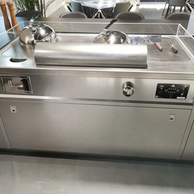 Commerciële Hibachi Japanse Grill 8 Personen Tafel Teppanyaki Grill voor Restaurant