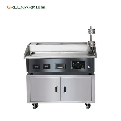 Commerciële teppanyaki grill met 16 mm voedsel-grade legering staal, 280 ° C intelligente temperatuurregeling en 896x390 mm verwarming gebied