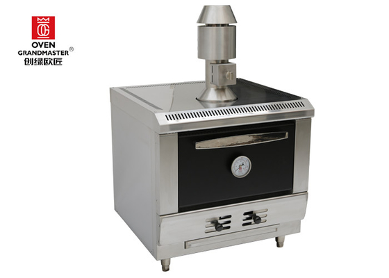 De Grillshoutskool van de restaurant het Commerciële Barbecue Verwarmen met Weinig Schoorsteen 800mm